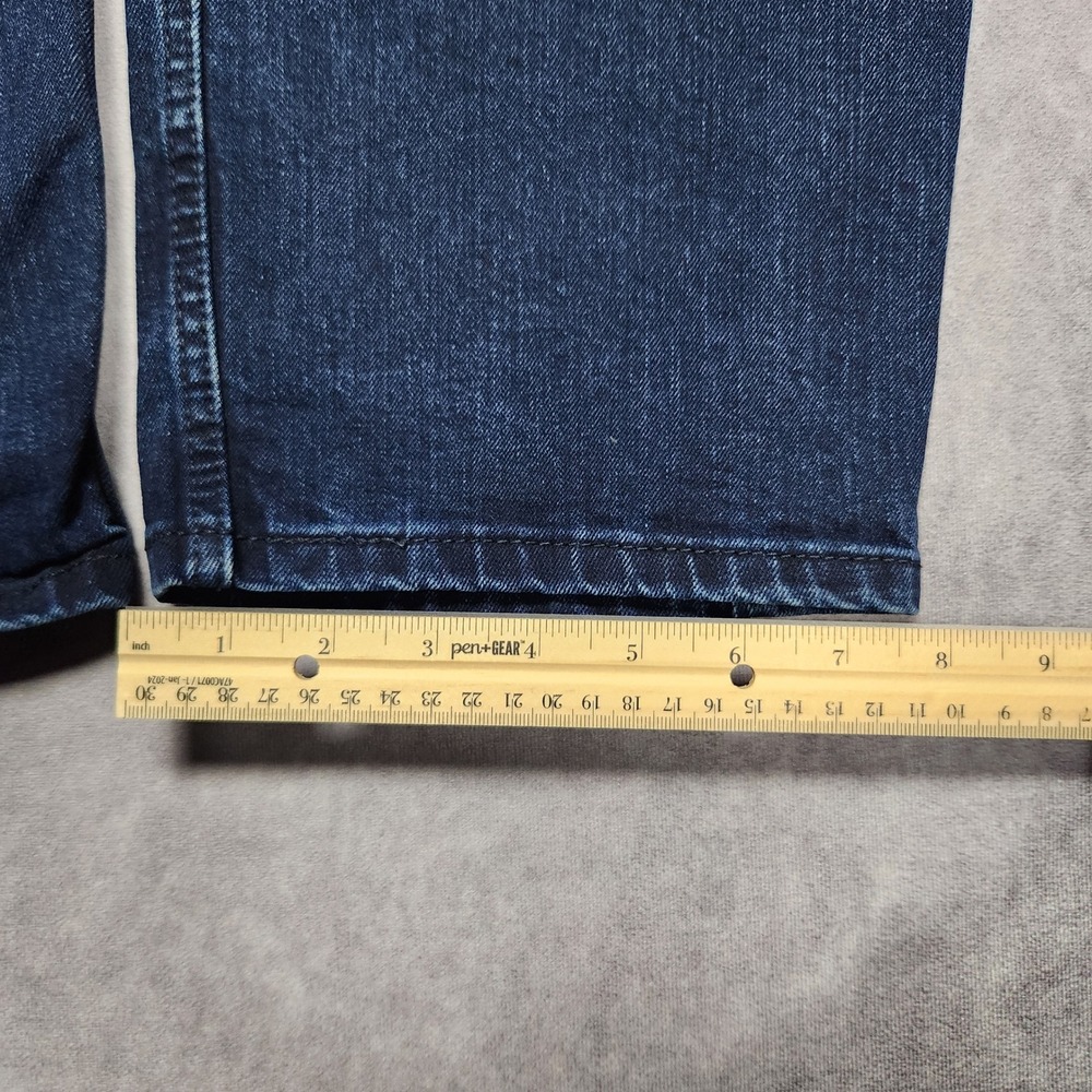 Levis 550 Relaxed Fit Tapered Leg Indigo Blue Jeans Mens 35x34 Stretch Blend - Picture 16 of 16